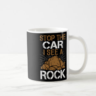Taza De Café Detenga El Coche Veo Una Roca Aventura De Escalada