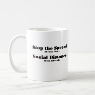 Taza De Café Detengan la difusión de noticias falsas