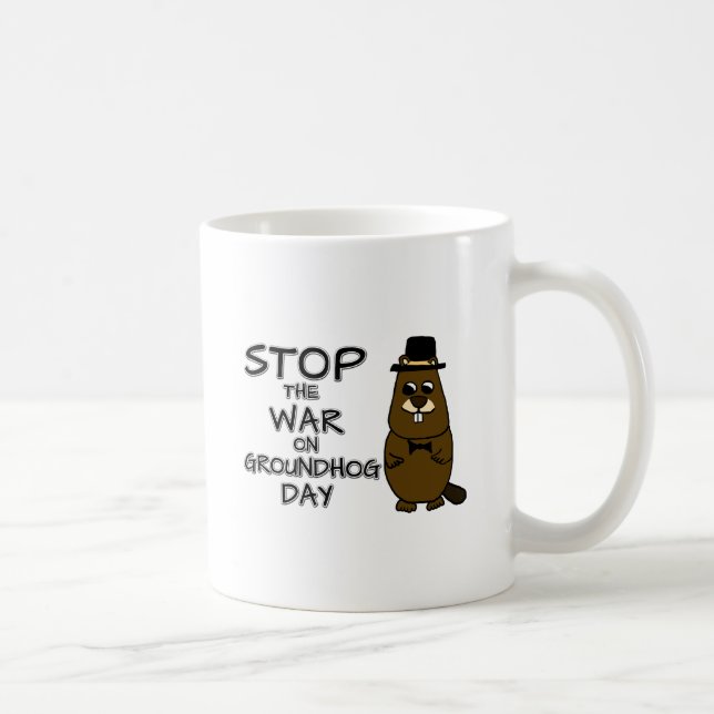 Taza De Café Detengan la guerra en el día de los subterráneos (Derecha)