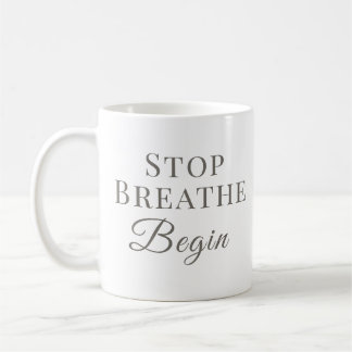 Taza De Café Detente Respira Comienza – Consciente