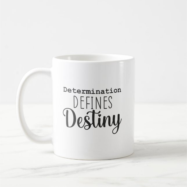 Taza De Café Determinación Define Destino, Gimnasio, Éxito De A (Izquierda)