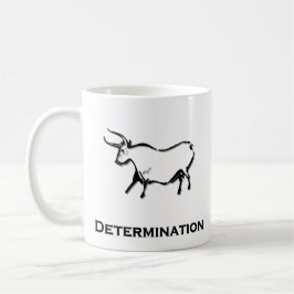 Taza De Café Determinación del toro negro