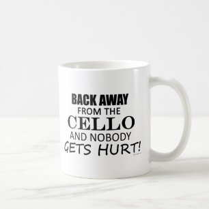 Taza De Café Detrás lejos del violoncelo