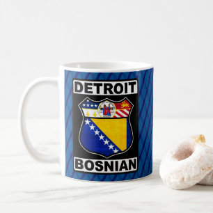 Taza De Café Detroit Bosnio-American Mug