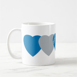 Taza De Café Detroit Lions Football Heart Design