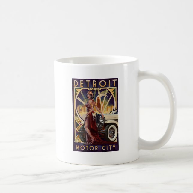 Taza De Café Detroit, Michigan | Ciudad del motor (Derecha)