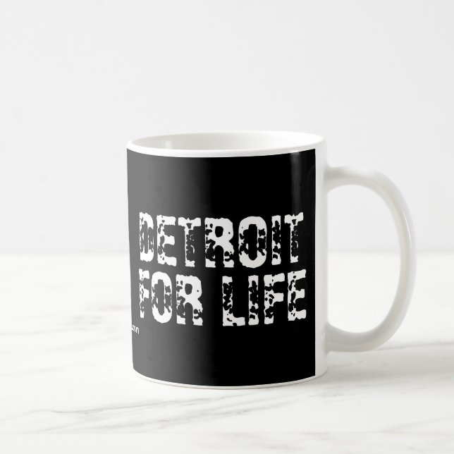 Taza De Café Detroit para la vida (Derecha)