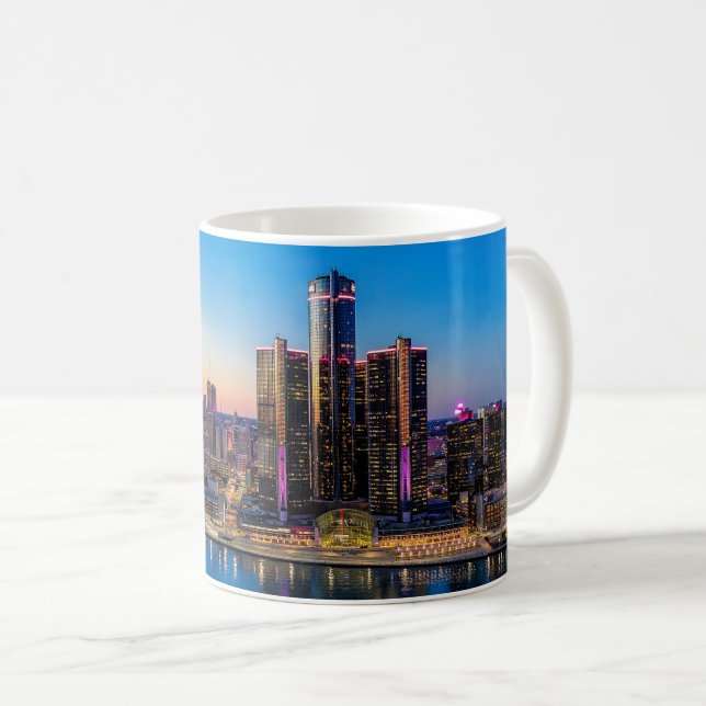 Taza De Café Detroit Sunset Mug (Anverso derecho)