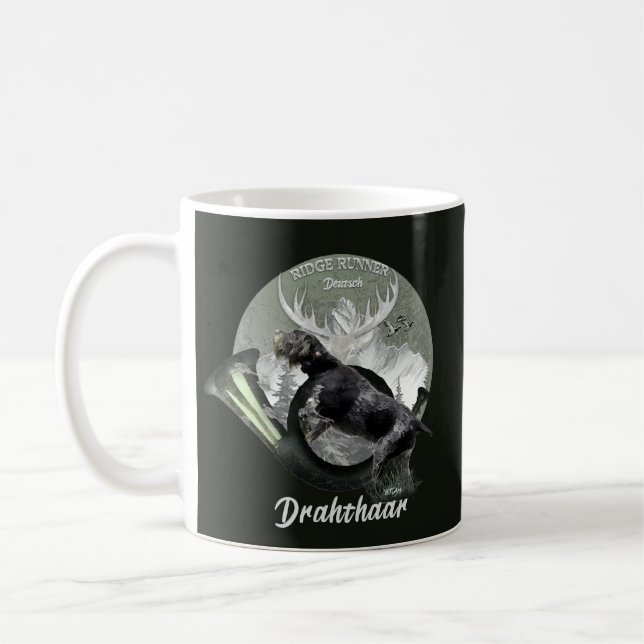 Taza De Café Deutsch Drahthaar (Izquierda)