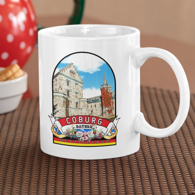 Taza De Café Deutschland Coburg Vintage souvenir (Coburg: Geschichte und Lebensfreude im Einklang.)