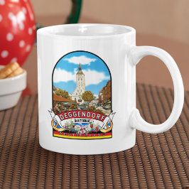 Taza De Café Deutschland Deggendorf Vintage souvenir