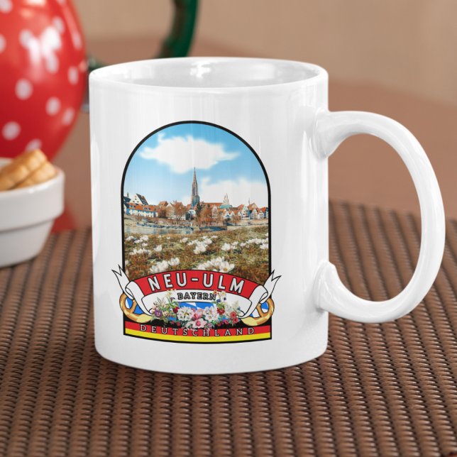 Taza De Café Deutschland Neu-Ulm Vintage souvenir (Neu-Ulm: Kaffeegenuss in bayerischem Flair und historischer Umgebung.)