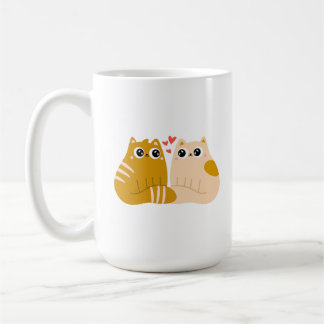Taza De Café Deux chats qui s'aiment.