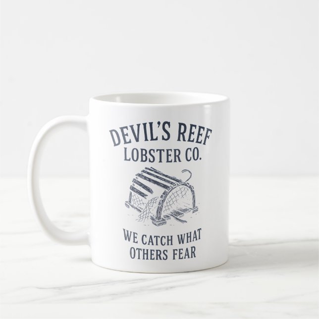Taza De Café Devil's Reef Lobster - Atraparemos lo que otros te (Izquierda)