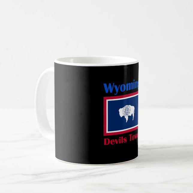 Taza De Café Devils Tower Wyoming (Anverso izquierdo)