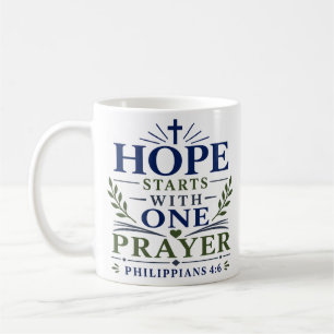 Taza De Café Devocional Cristiano La Esperanza Comienza Con Una