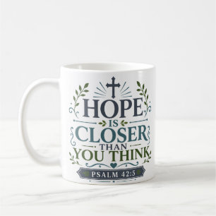 Taza De Café Devocional Cristiano La Esperanza Está Más Cerca D