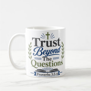 Taza De Café Devocional de versículos bíblicos Confía más allá 