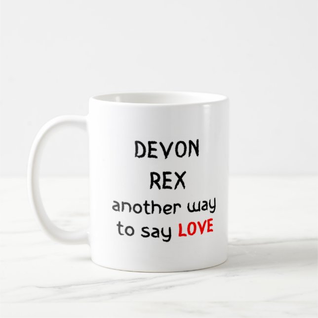 Taza De Café devon rex love (Izquierda)
