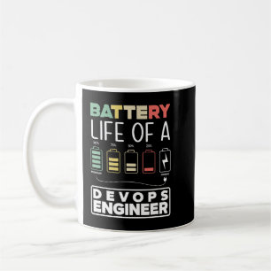 Taza De Café DevOps Engineer Batería Vida útil Cloud Computing