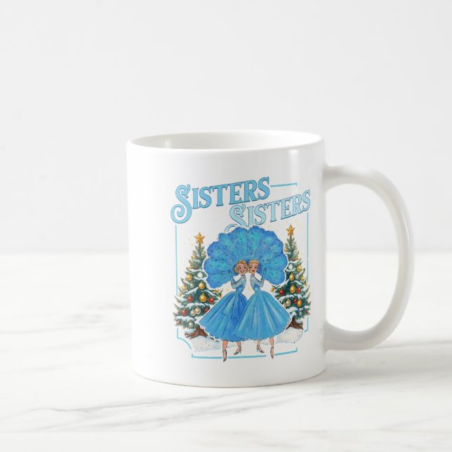 Taza De Café Devoted Sisters White Xmas Merry Christmas Snowfla (Derecha)