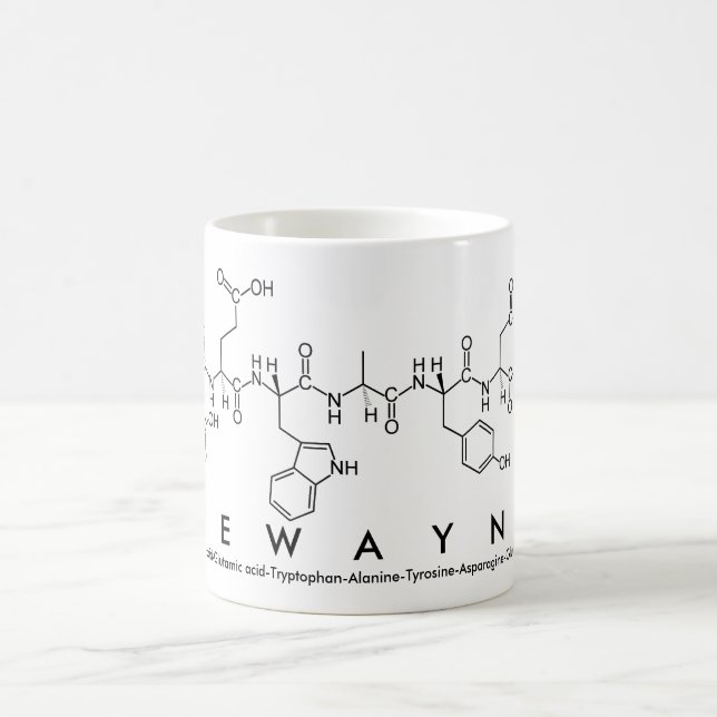 Taza De Café Dewayne peptide name mug (Centro)