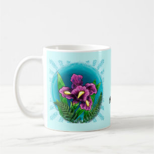 Taza De Café Dewdrop iris mug