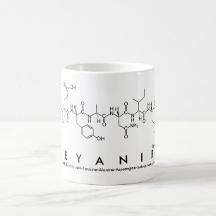 Taza De Café Deyanira peptide nombre mug