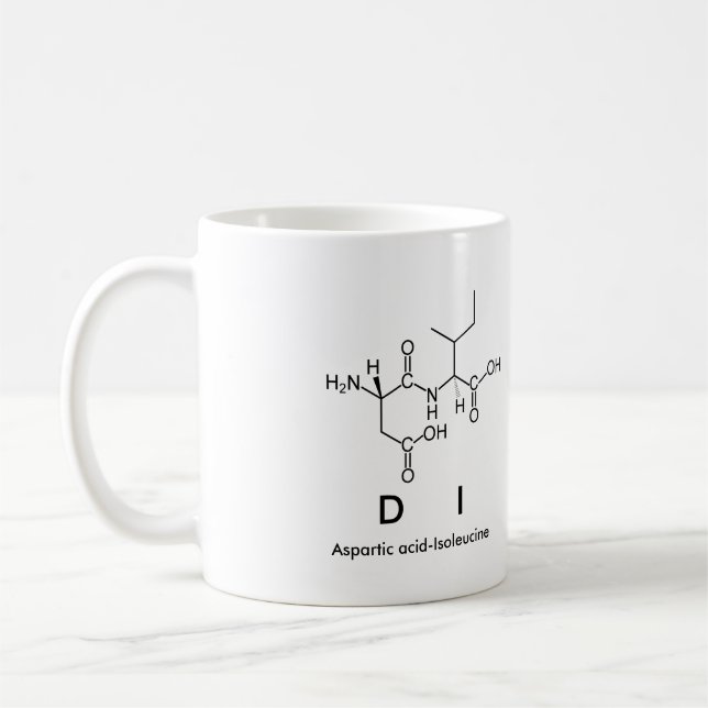 Taza De Café Di peptide name mug (Izquierda)