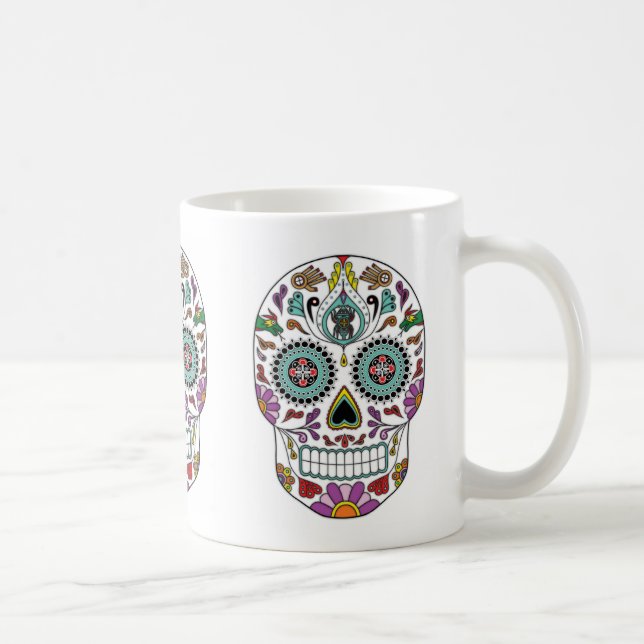 Taza De Café Día cherokee de los muertos (Derecha)