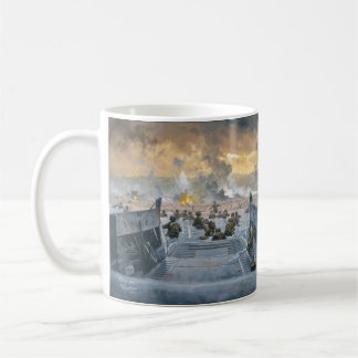 Taza De Café Día D de la Segunda Guerra Mundial, playa Omaha