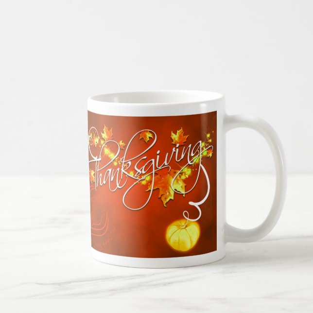 Taza De Café Día de Acción de Gracias (Derecha)