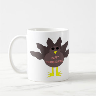 Taza De Café Día de Acción de Gracias desplumó Turquía Mug