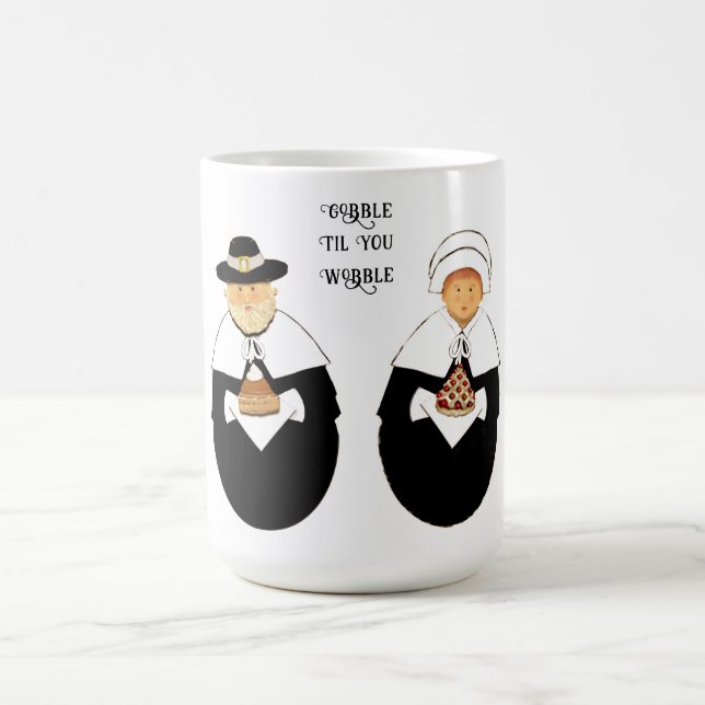 Taza De Café Día de Acción de Gracias divertido (Centro)