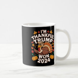 Taza De Café Día de Acción de Gracias Divertido Trump Estoy Agr
