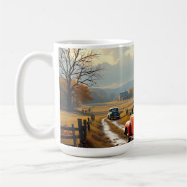 Taza De Café Día de Acción de Gracias en el campo