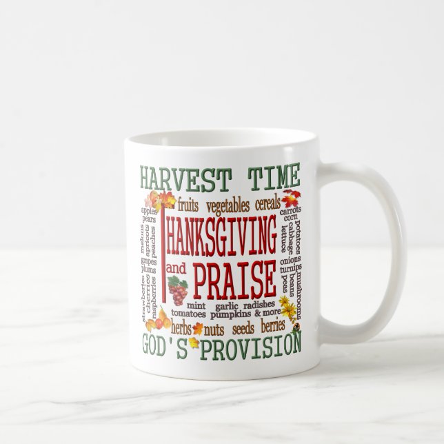 Taza De Café Día de Acción de Gracias en Tiempo de Cosecha (Derecha)