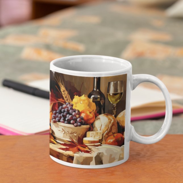 Taza De Café Día de Acción de Gracias Moderno 6 Mug (Thanksgiving Modern 6 Mug
)
