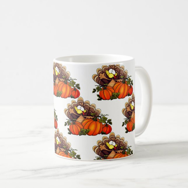 Taza De Café Día de Acción de Gracias Mug-Turquía (Anverso derecho)