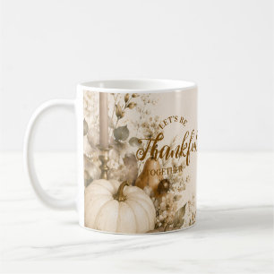 Taza De Café Día de Acción de Gracias Neutral Moderno Sofistica