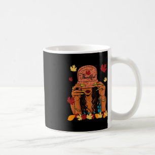 Taza De Café Día de Acción de Gracias otoño afroamericano