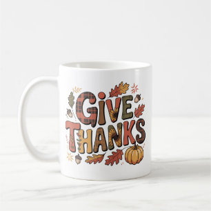 Taza De Café Día de Acción de Gracias Personalizado - Da Gracia
