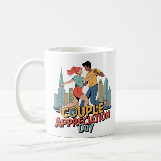 Taza De Café Día de Apreciación de Pareja (Izquierda)