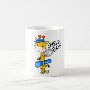 Taza De Café Día de Campo de Tenis de Jirafa Adorable – Persona