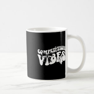 Taza De Café Día de Competencia de Porristas Vibes Día de Compe