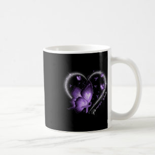 Taza De Café Día de Conciencia Sobreviviente Guerrero Mariposa