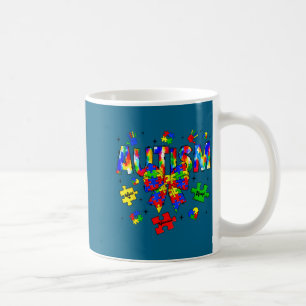 Taza De Café día de concienciación sobre el autismo lazo coquet