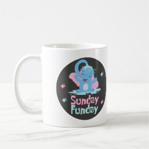 Taza De Café Día de diversión dominical Kawaii divertido ducha