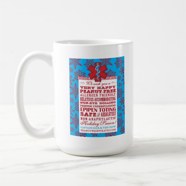 Taza De Café ¡Día de fiesta Cacahuete-Libre feliz! (Taza) (Izquierda)