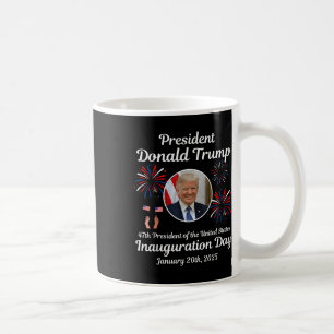 Taza De Café Día de Inauguración de Donald Trump 2025 47º presi